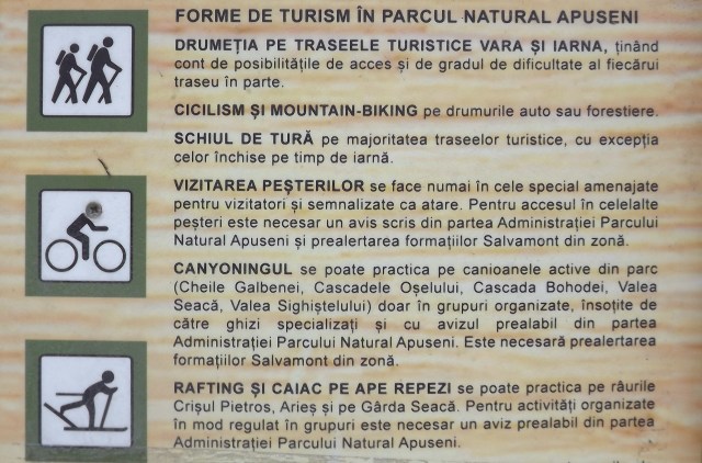 forme turism in muntii apuseni