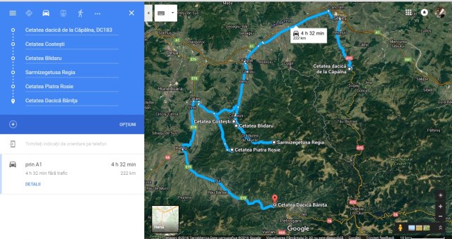 cetatile dacice din Muntii Orastiei